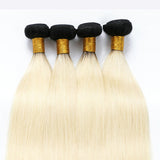 Straight Human Hair #1b613 Blonde Bundles