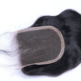 Body Wave 4x4 Virgin Human Hair Natural Black Closure