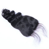 Loose Wave 4x4 Virgin Human Hair Natural Black Closure