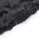 Straight 13x4 Virgin Human Hair Natural Black Frontal