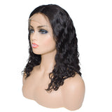 Bob Style Natural Wave Lace Wig Natural Black #1B