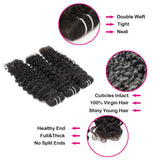 Bundle Deals Italy Curly Virgin Human Hair Natural Black