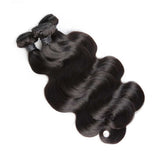 Bundle Deals With Frontal Body Wave Virgin Human Hair Natural Black