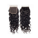 Bundle Deals With Closure Natural Curly Virgin Human Hair Natural Black