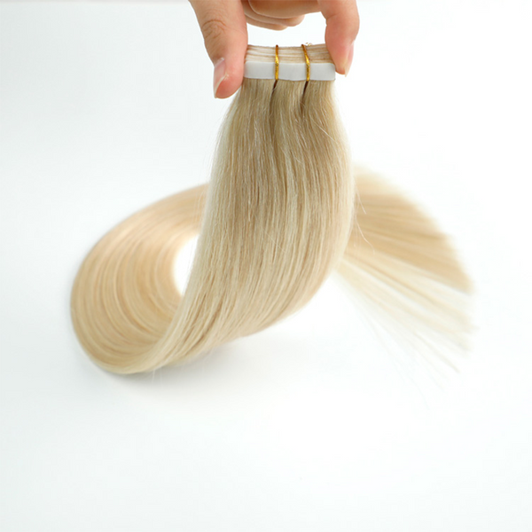 Straight Human Hair #613 Blonde Tape In (20pcs/50grams  display picture 3